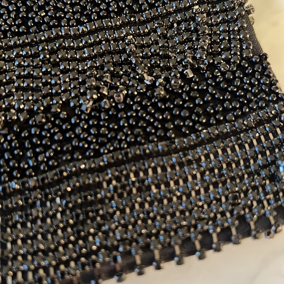 NWOT Anthropologie Beaded Fringe Evening Bag - Picture 4 of 4